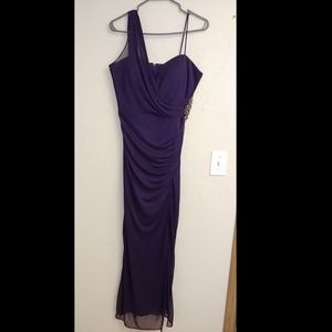 Purple one shoulder Onyx Nite dress